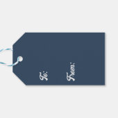 Winter Bows Cadeaulabel (Achterkant Horizontaal)