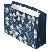 Winter Bows Groot Cadeauzakje (Achterkant Gekanteld)