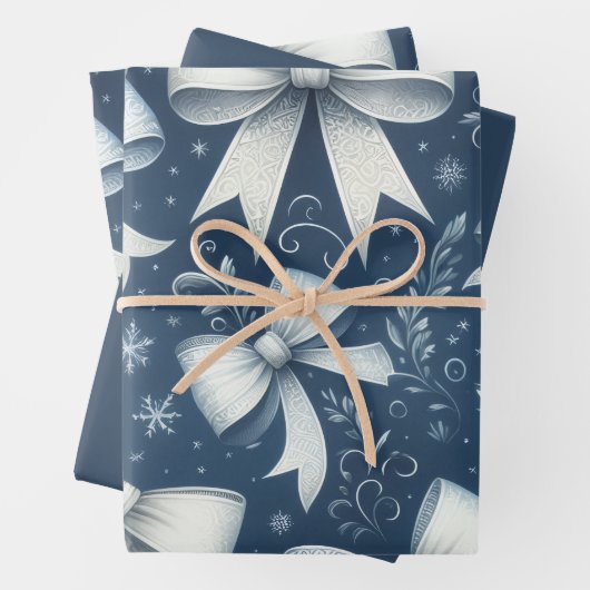 Winter Bows Inpakpapier Vel (In situ)