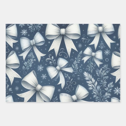 Winter Bows Inpakpapier Vel (Voorkant)