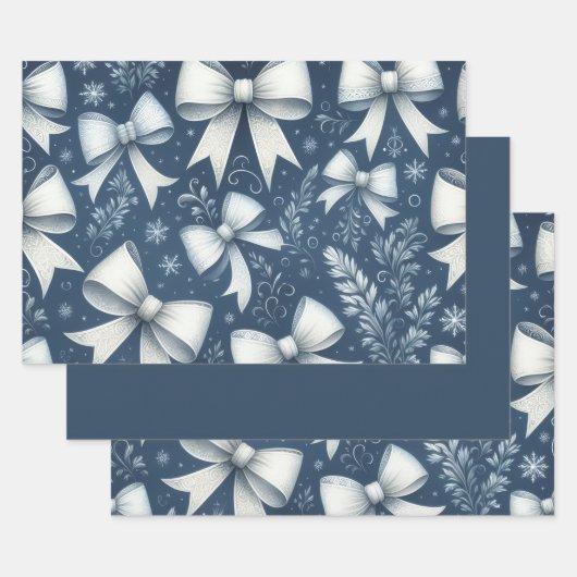 Winter Bows Inpakpapier Vel (Set)