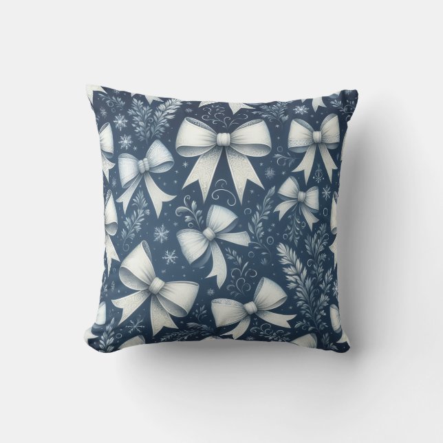 Winter Bows Kussen (Voorkant)