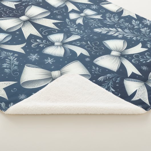 Winter Bows Sherpa Deken (3/4)