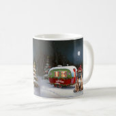 Winter Boxer Caravan Kerst Avontuur Koffiemok (Voorkant rechts)