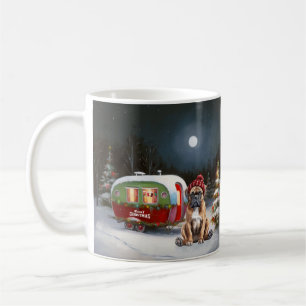 Winter Boxer Caravan Kerst Avontuur Koffiemok