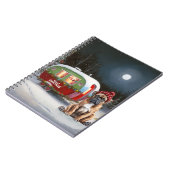 Winter Boxer Caravan Kerst Avontuur Notitieboek (Linkerzijde)