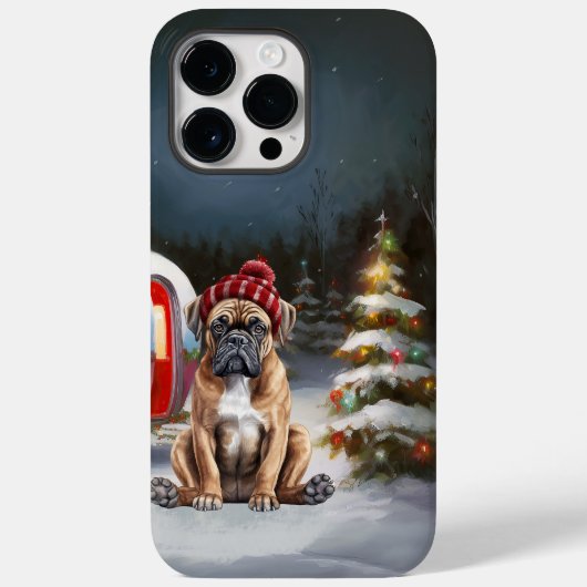 Winter Boxer Caravan Kerstavontuur Case-Mate iPhone Case (Achterkant)