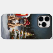 Winter Boxer Caravan Kerstavontuur Case-Mate iPhone Case (Achterkant (horizontaal))