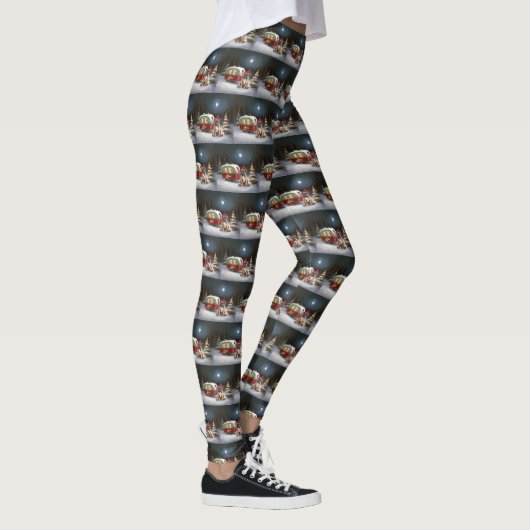 Winter Boxer Caravan Kerstavontuur Leggings (Rechts)