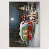 Winter Boxer Caravan Kerstavontuur Legpuzzel (Verticaal)