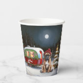 Winter Boxer Caravan Kerstavontuur Papieren Bekers (Achterkant)