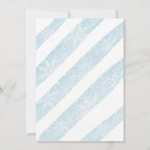 Winter Boy Baby shower nodigt Pinguin uit Kaart (Achterkant)