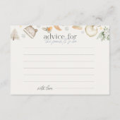 Winter Boy Blue Predictions Advies Baby shower Informatiekaartje (Achterkant)