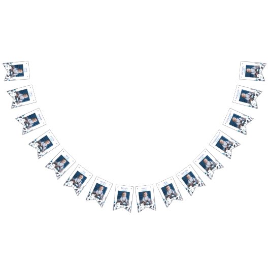 Winter Boy Onederland Birthday Maandfoto Vlaggetjes (Alle)