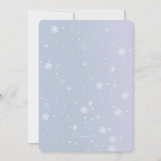 Winter Boy Uitnodiging (Achterkant)