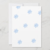 Winter Boy Woodland Beer Baby shower Kaart (Achterkant)