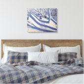 Winter Bramcote Nottingham 2008 Canvas Afdruk (Insitu (Slaapkamer))