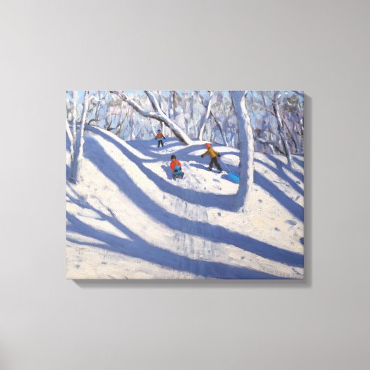 Winter Bramcote Nottingham 2008 Canvas Afdruk (Voorkant)