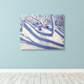 Winter Bramcote Nottingham 2008 Canvas Afdruk (Insitu (Houten vloer))
