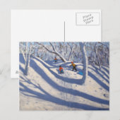 Winter Bramcote Nottingham 2009 Briefkaart (Voorkant / Achterkant)