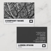 Winter Branches (B&W) Visitekaartje (Voorkant / Achterkant)