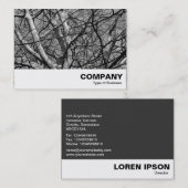 Winter Branches (B&W) Visitekaartje (Voorkant / Achterkant)