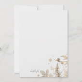Winter Branches Huwelijksuitnodiging Kaart (Achterkant)