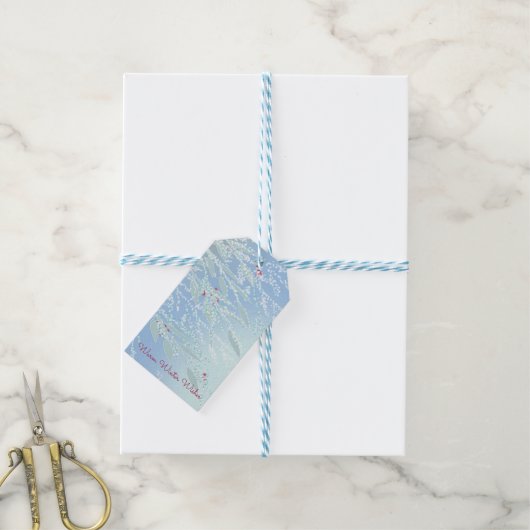 Winter Branches — Label Cadeaulabel (Met Touw)