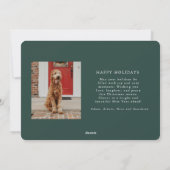 Winter Branches Vakantie Fotokaart Feestdagenkaart (Achterkant)