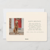 Winter Branches Vakantie Fotokaart Feestdagenkaart (Achterkant)