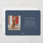 Winter Branches Vakantie Fotokaart Feestdagenkaart (Achterkant)