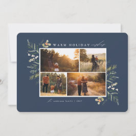 Winter Branches Vakantie Fotokaart Feestdagenkaart