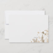 Winter Branches Wedding RSVP Kaart (Achterkant)
