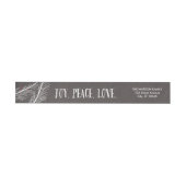 Winter Branches Wraparound Holiday Address Label (Individueel)
