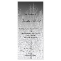 Winter Branches Zwart Wit Grijs Trouwprogramma