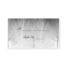 Winter Branches Zwart Wit Trouwplaats Kaart