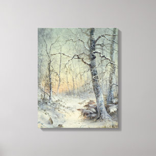 Winter Breakfast Canvas Afdruk