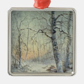 Winter Breakfast Metalen Ornament (Voorkant)
