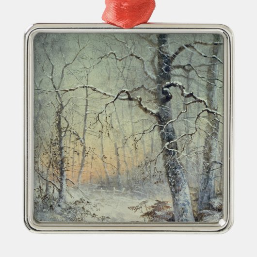 Winter Breakfast Metalen Ornament (Voorkant)