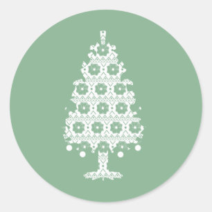Winter Brei Kerstboom Sticker