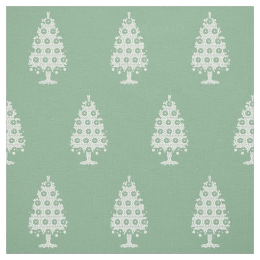 Winter Brei Kerstboom Stof (Swatch)