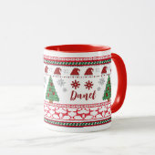 Winter breien Grappige vakantie Mok (Voorkant rechts)