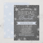 Winter Bridal Brunch Kaart (Voorkant / Achterkant)