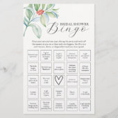 Winter Bridal Shower Bingo Game – Find the Guest Flyer (Voorkant)