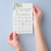 Winter Bridal Shower Bingo Game – Find the Guest Flyer (Hand)