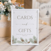 Winter Bridal Shower Cards and Gifts  Poster