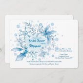 Winter Bridal Shower Kaart (Voorkant / Achterkant)