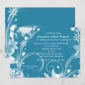 Winter Bridal Shower Kaart (Voorkant / Achterkant)