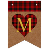 Winter Bride Buffalo Pset Party Merry Kerstry Vlaggetjes (Tweede vlag)