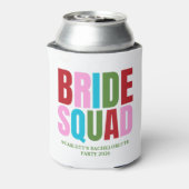 Winter Bride Squad vrijgezellenfeest Blikjeskoeler (Blikje Achterkant)